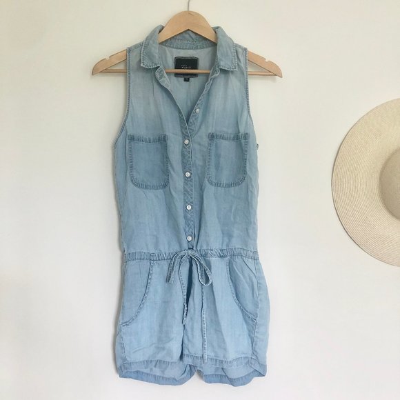 Anthropologie Pants - Anthropologie Chambray Romper XS ☼